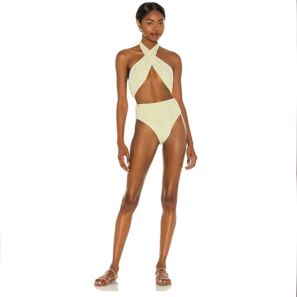 Tularosa - Maria One Piece in Yellow Floral